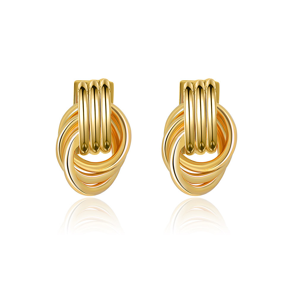 Gold Circle Loops Earring